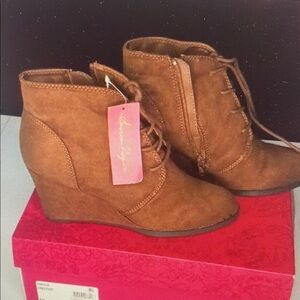 Brown Heeled Boots by Jessica Simpson